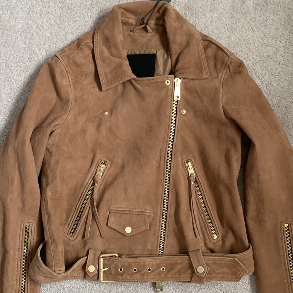 Allsains Luna Suede Biker Jacket - Picture 12 of 12